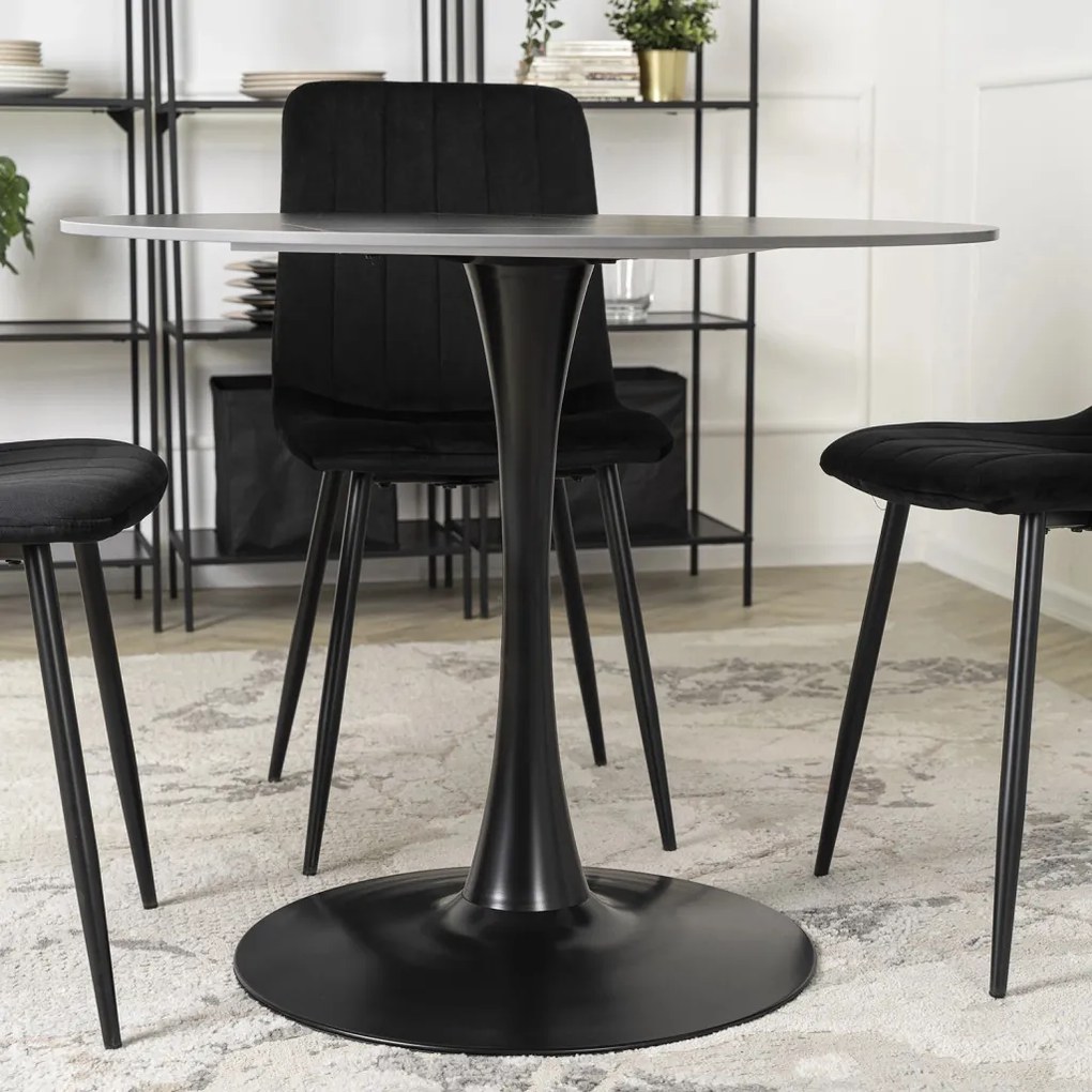 Stół SANDER Ceramiczny 89 cm Czarny