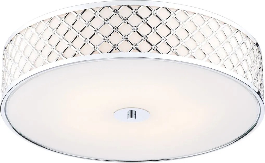 DAR LIGHTING CIV5050 CIVIC Ernyős Mennyezeti Lámpa Csiszolt Króm E14 IP20