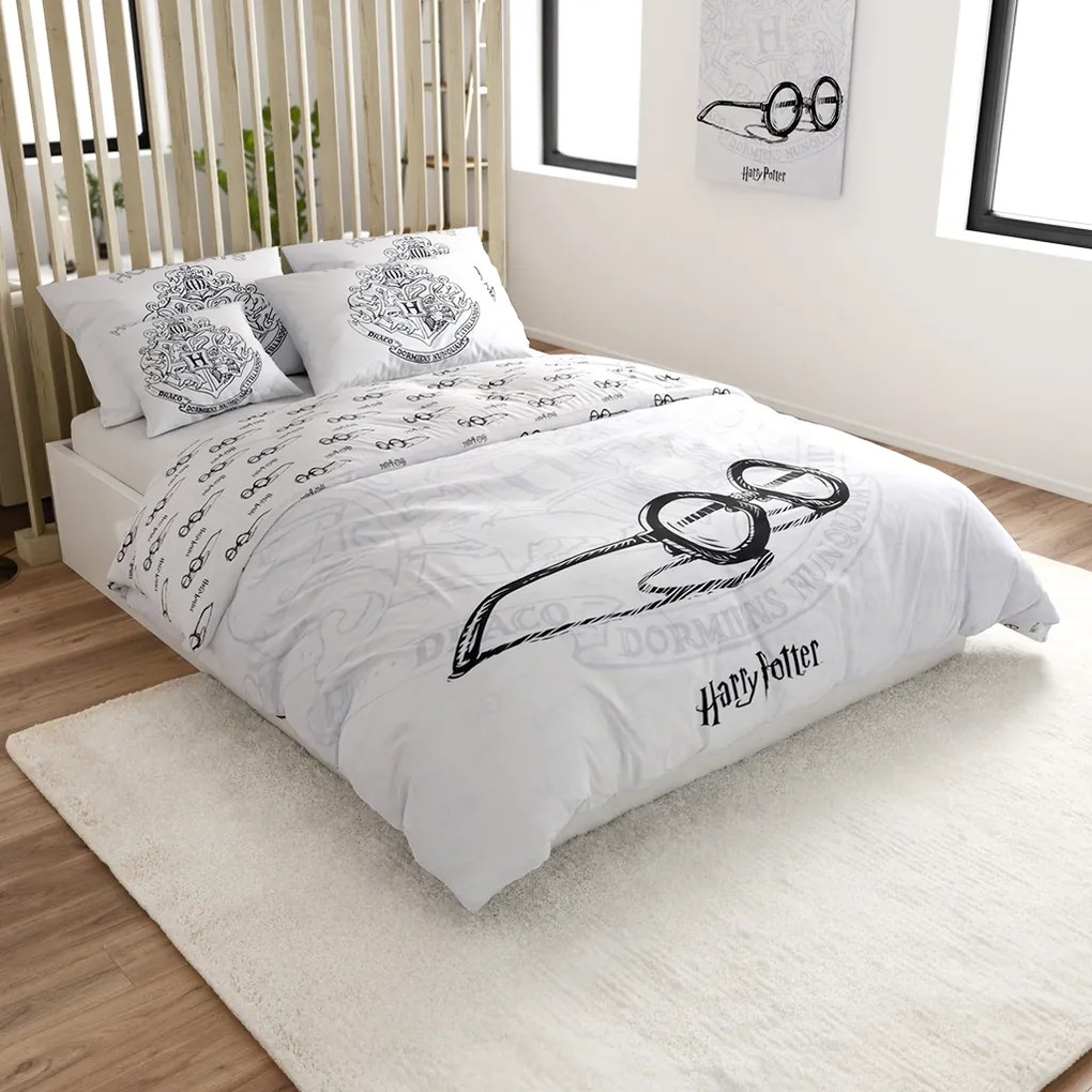 Világító ágynemű HARRY POTTER VISION fehér Ágyneműhuzat mérete: 70 x 90 cm | 140 x 200 cm
