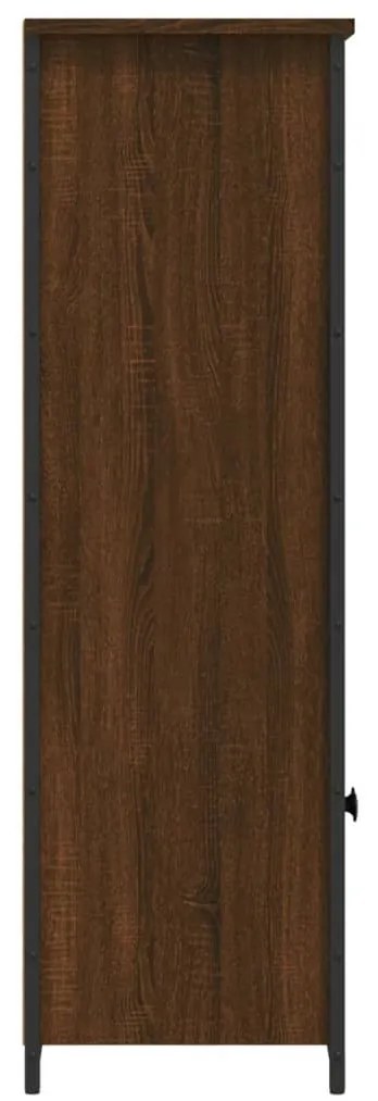 barna tölgy színű szerelt fa magasszekrény 62 x 32 x 103,5 cm