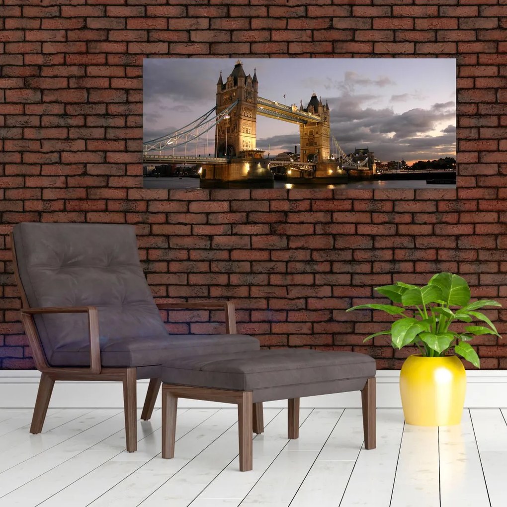 Kép - Tower Bridge éjszaka (120x50 cm)