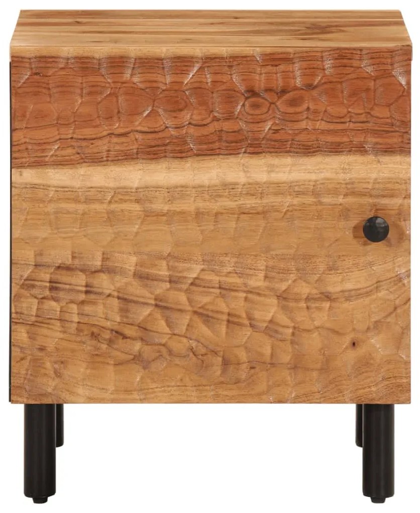 2 db tömör akácfa éjjeliszekrény 40 x 33 x 46 cm