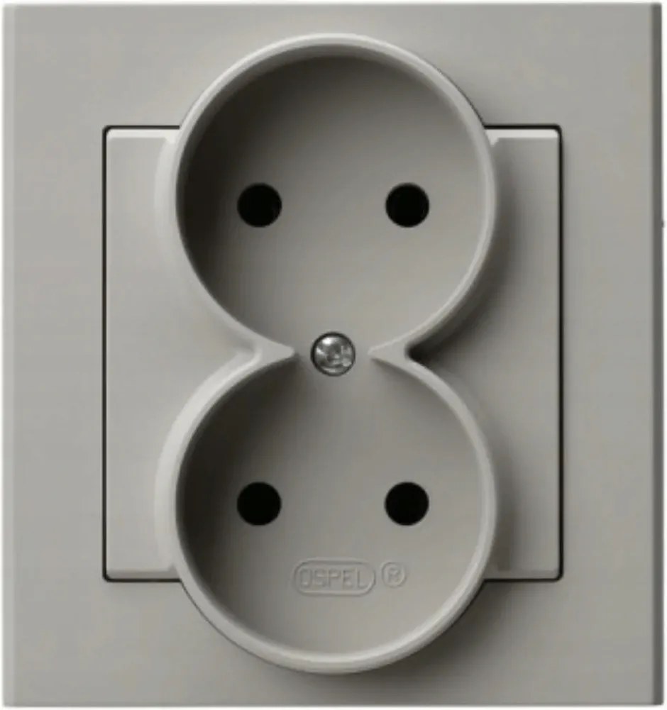 Dupla aljzat földelés nélkül Kontakt keret Kasmír Sonata Ospel