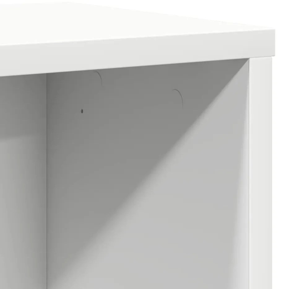 fehér szerelt fa könyvespolc 60x24x76,5 cm