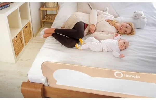 Lionelo - Biztonsági ágy korlát EVA bézs