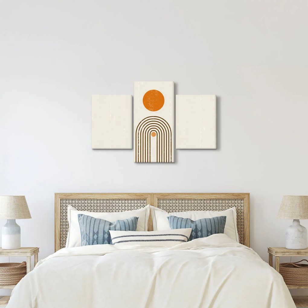 Kép - Barna ívek (90x60 cm)