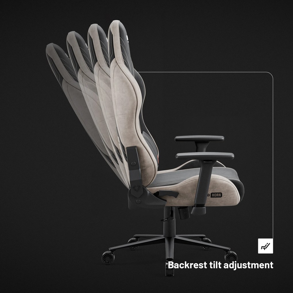 Gamer szék szövet Normal Size, fekete-bézs: Diablo X-Horn 2.0 Camel Black