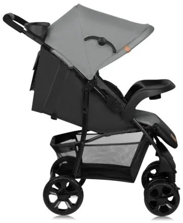 Lionelo - Babakocsi EMMA PLUS szürke/fekete