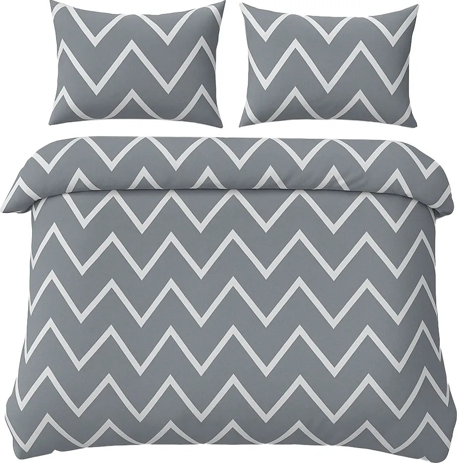 Ágyneműhuzat Garnitúra 220x200 2x Párnahuzat 70x80 Szatén Pamut Különböző Minták