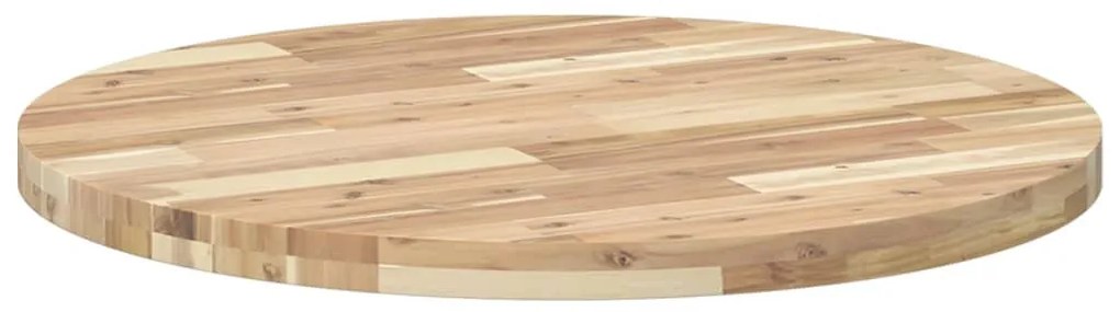 kerek tömör akácfa asztallap Ø80 x 4 cm