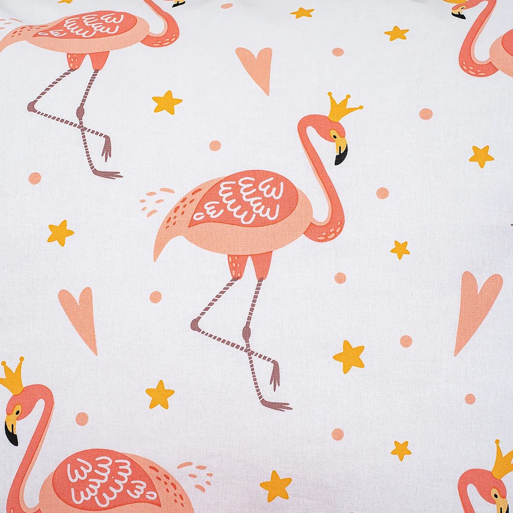4Home Flamingo gyerek pamut ágyneműhuzat, 140 x 200 vcm, 70 x 90 cm, 140 x 200 cm, 70 x 90 cm