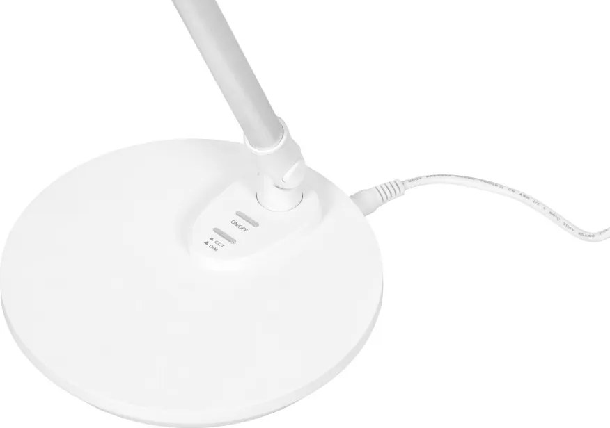KAJA K-BL1527 BIAŁY BOLEK Fehér Színű Asztali Lámpa 7W LED 550Lm 3000-6000K IP20