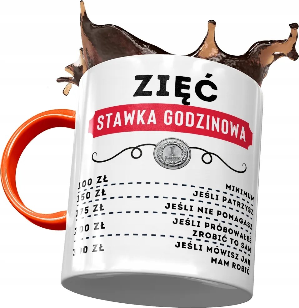 Narancssárga Bögre Vőnek Születésnapra Ajándék Nyomtatott Fotóval