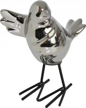 Madár a lábakon ezüst silver DEcodomi