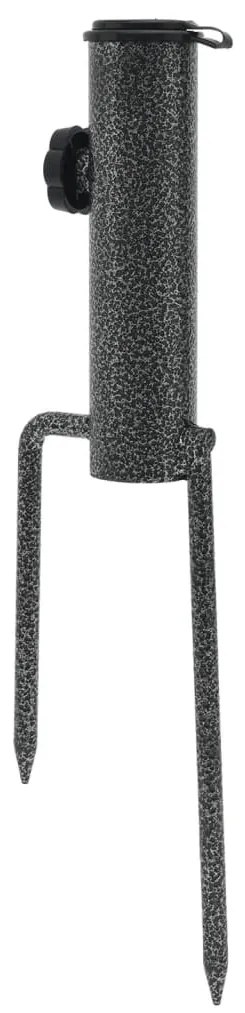 2 db horganyzott acél tüskés napernyő állvány 9 x 35 cm