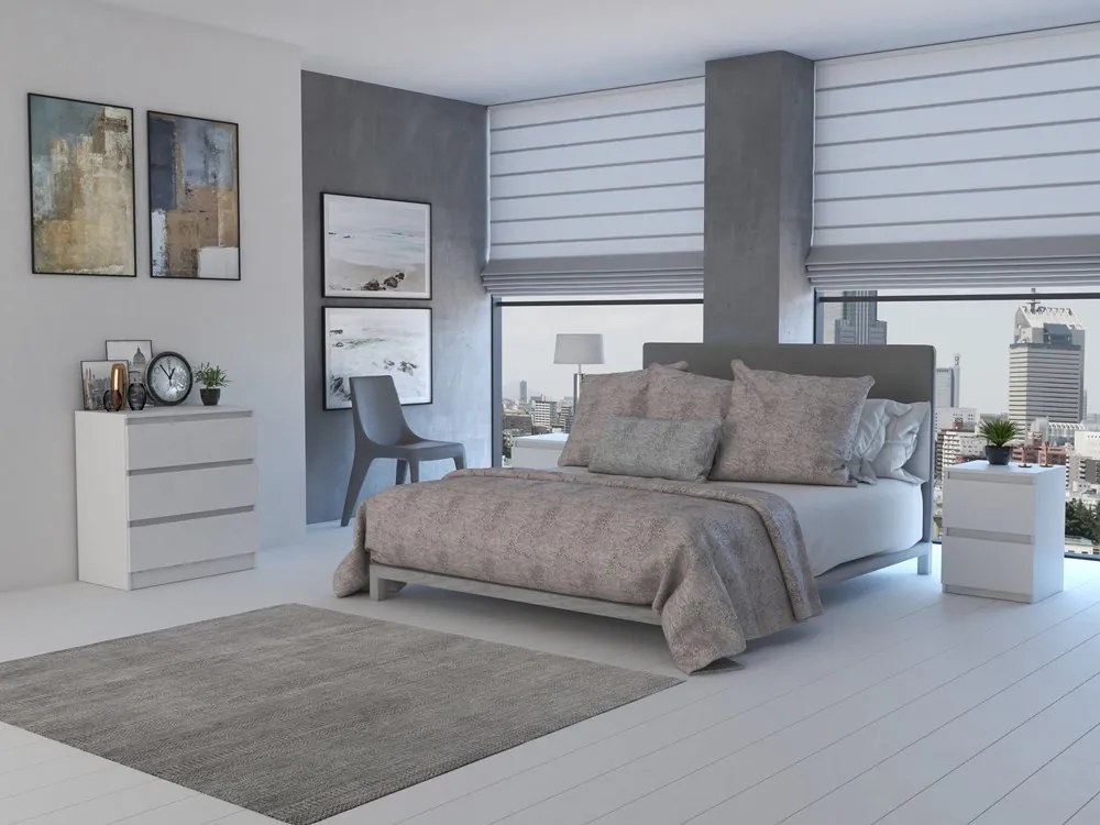 Drohmo M2 éjjeliszekrény, 30x40x30 cm, fehér