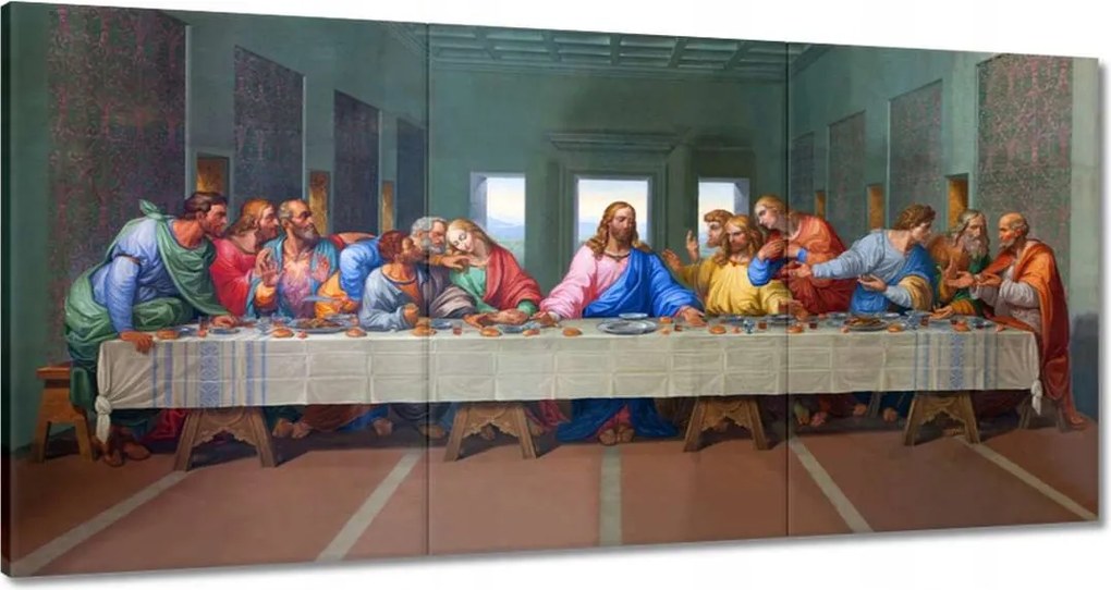 Vászonkép 60x30 Utolsó vacsora Jézus
