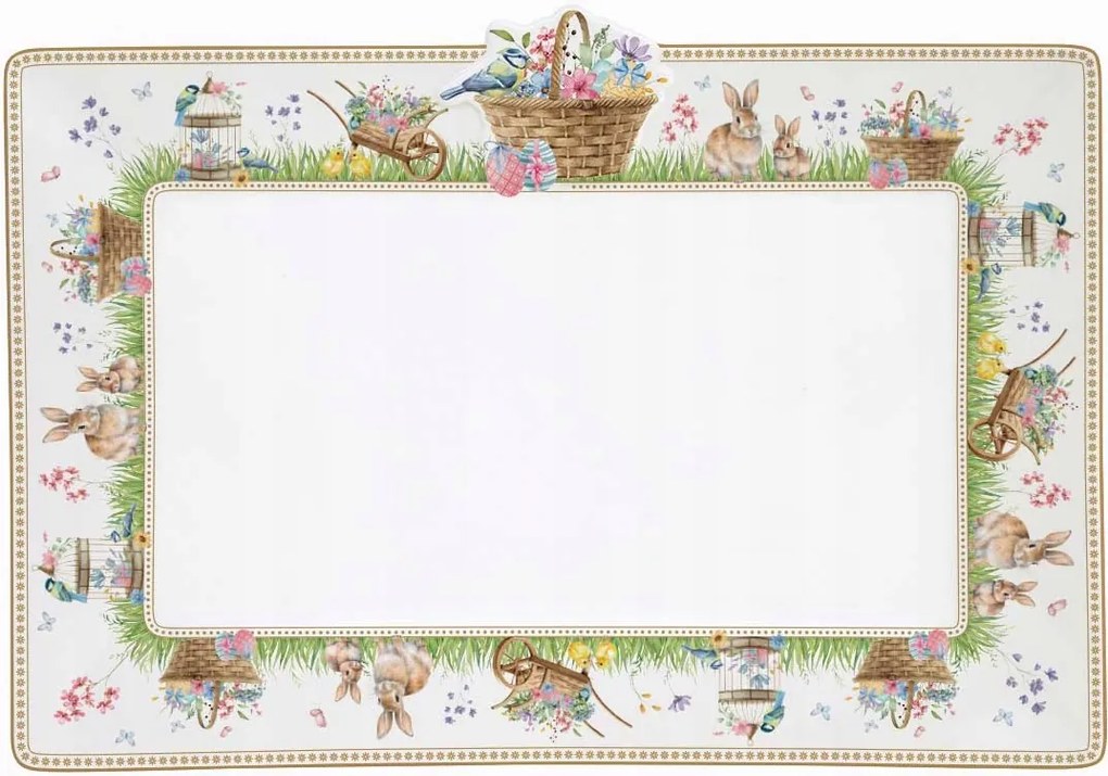 Porcelán tál húsvéti tányér patera húsvéti dekoráció