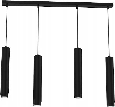 Ewilight Mennyezeti lámpa függeszték díszléc szem 4xGU10 fekete