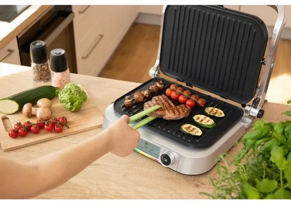 Sencor kontakt grill 2100W/230V matt króm kivitelben