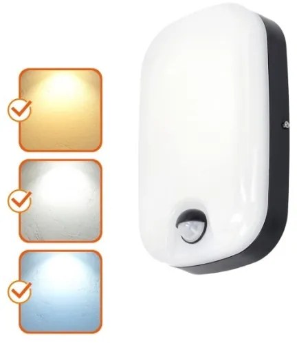 LED kültéri fali lámpa szenzorral BAVANO LED/15W/230V 3000/4000/5700K IP54