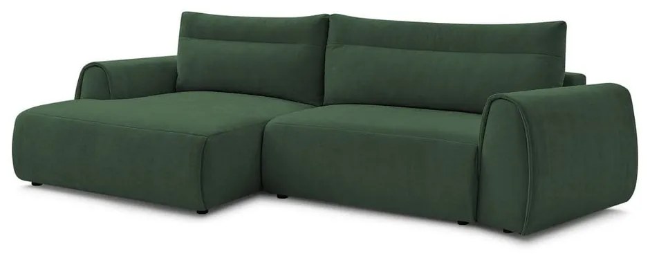 Sötétzöld sarokkanapé Aden – Bobochic Paris