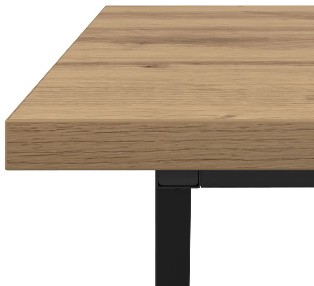 Kávézóasztal Mesteri Tölgy 100x50x40 cm Műgyanta és Fém
