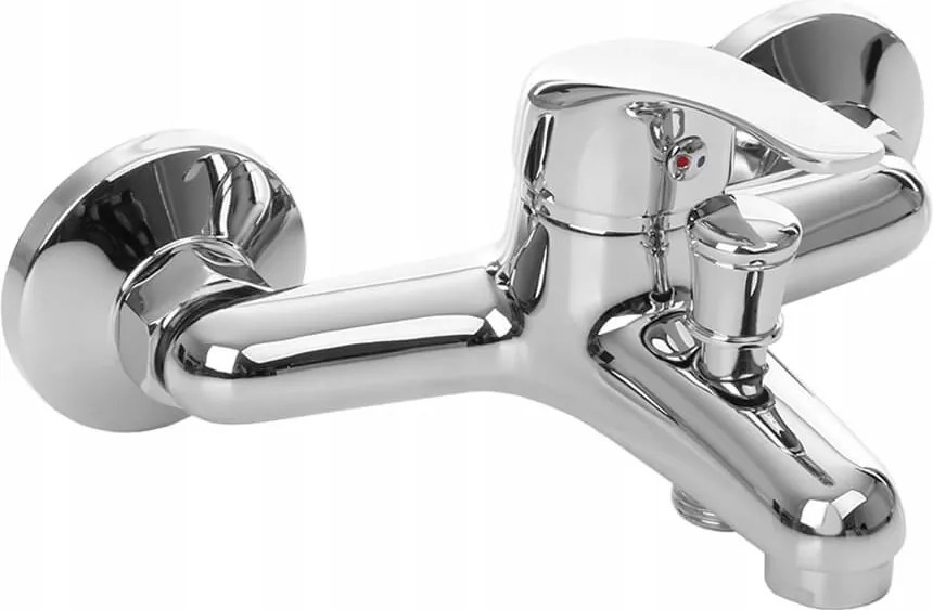 Kádtöltő csaptelep egykaros fali Nergis Vivo ezüst