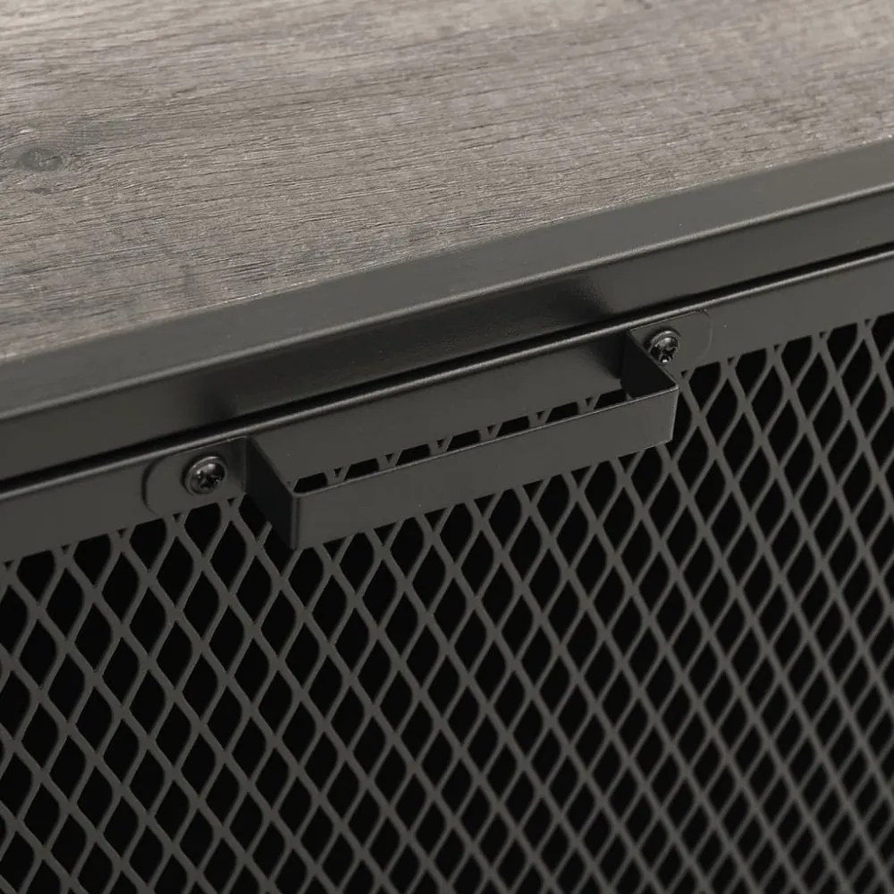 vidaXL szürke fém és MDF tárolószekrény 72 x 36 x 82 cm