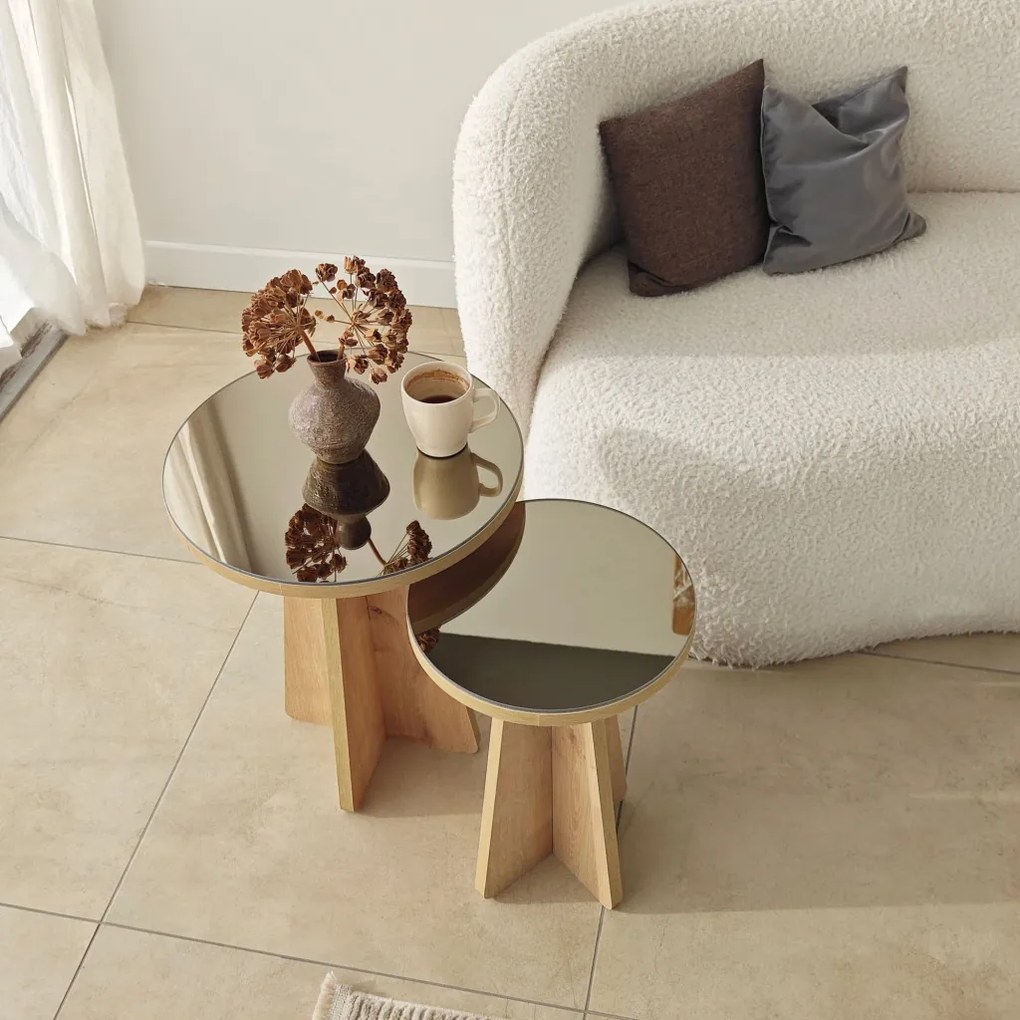 Luna - Bronze, Sapphire Oak