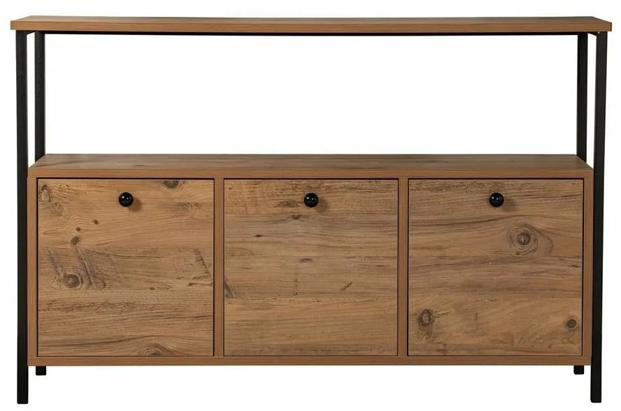 Solace Atlantic Pine and Black szekrény