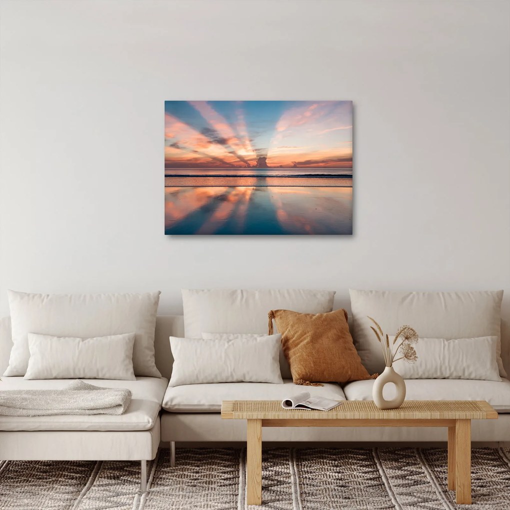 Nap sugarak képe Dayton Beach felett (70x50 cm)