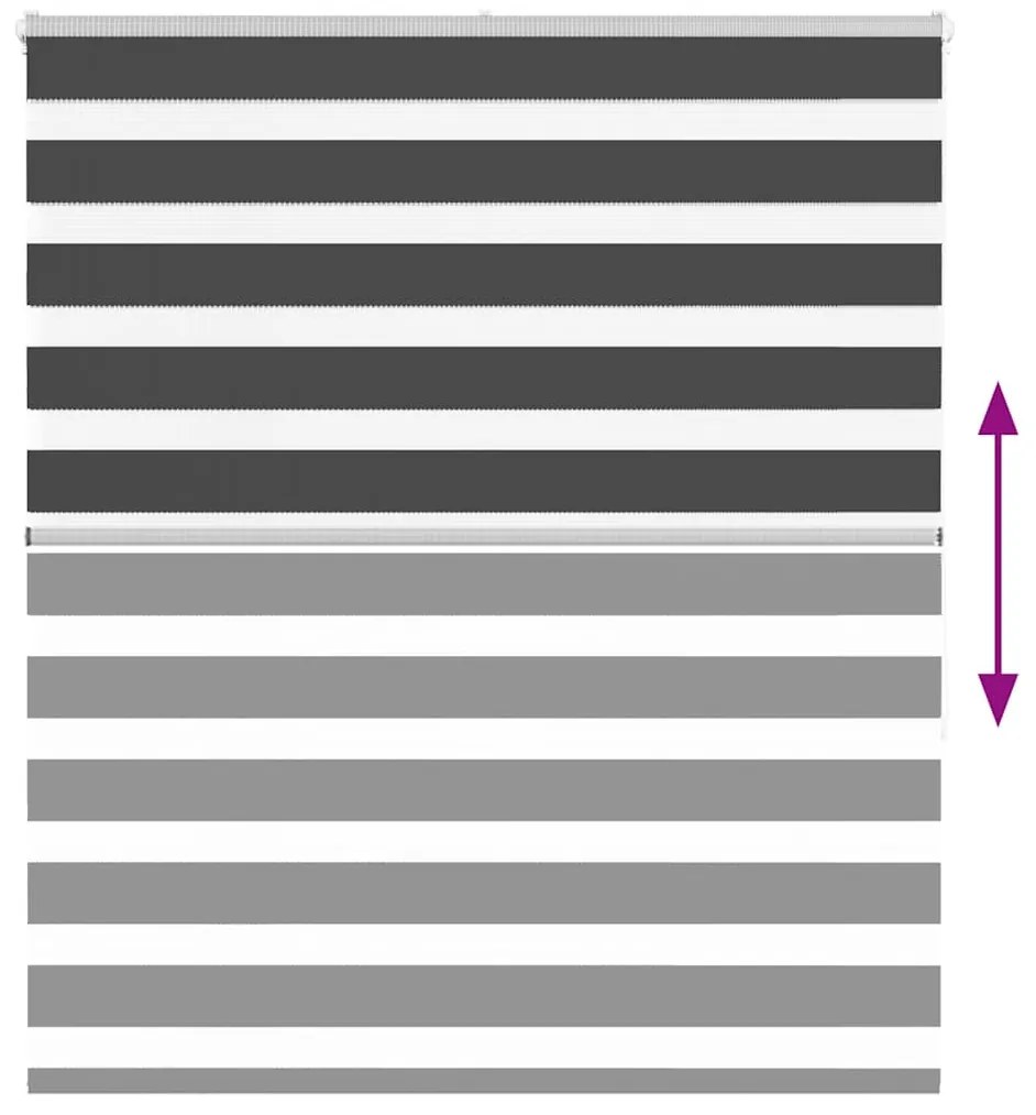 zebrafüggönnyel fekete szövetszélesség 130,9 cm poliészter