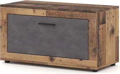 Cipősszekrény 1 ajtós Old Style Dark / Matera színkombinációban – LUNA2