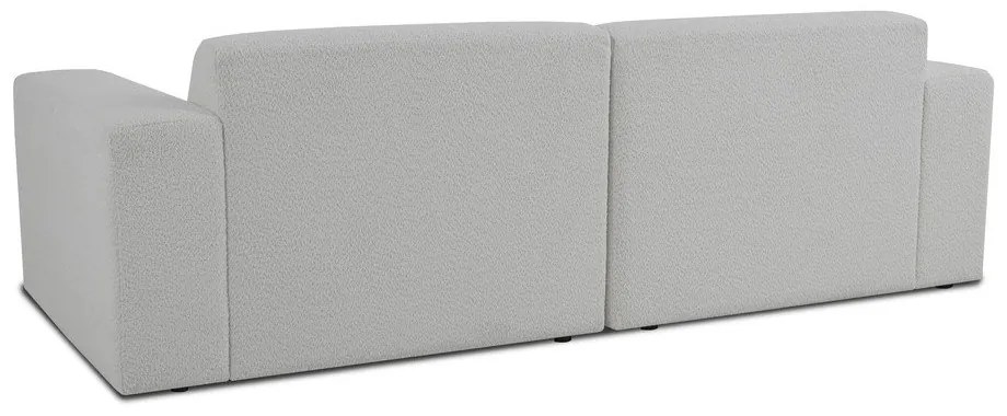 Fehér buklé kanapé 228 cm Roxy – Scandic