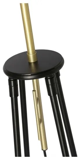 Állólámpa TEGOLA 1xE27/60W/230V fekete/arany