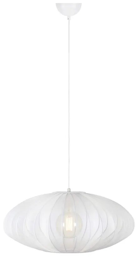 Fehér függőlámpa textil búrával ø 60 cm Florence – Markslöjd