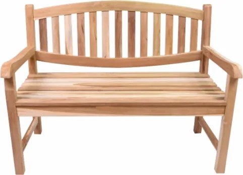 DIVERO 2 személyes pad tikfa kezeletlen 120 cm