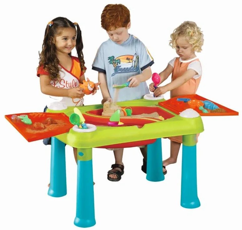Keter Creative Play Table kreatív asztalka , türkiz/piros