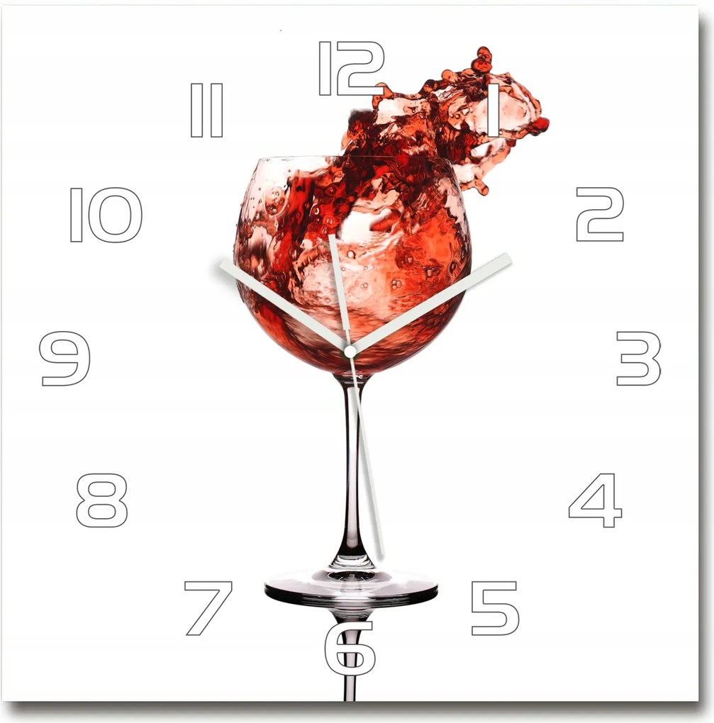 Üveg falióra, nagy borospohár 60x60