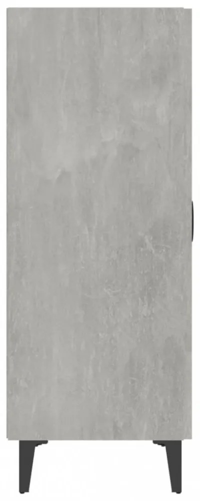 betonszürke szerelt fa tálalószekrény 70 x 34 x 90 cm