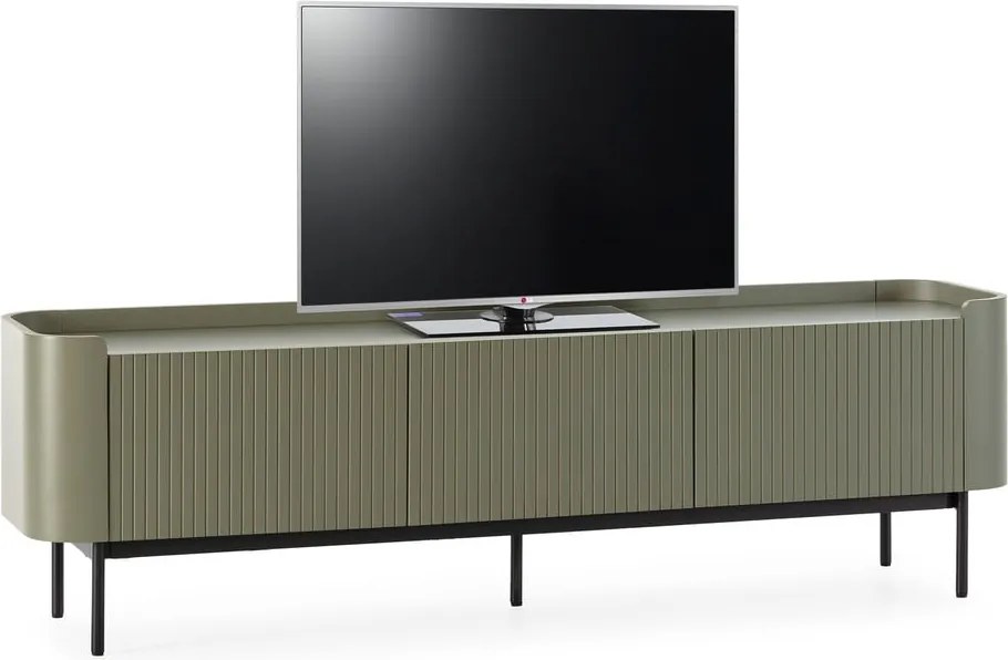 Zöld TV-állvány 180x55x40 cm Willa – MOME
