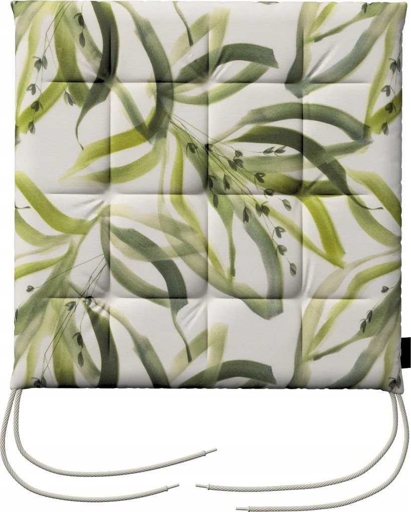 Károly székpárna 40x40 fehér-zöld