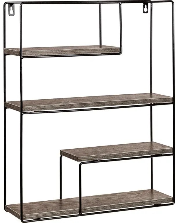 Fali polc Stilista Sötét fa 40 x 49,5 x 11,5 cm