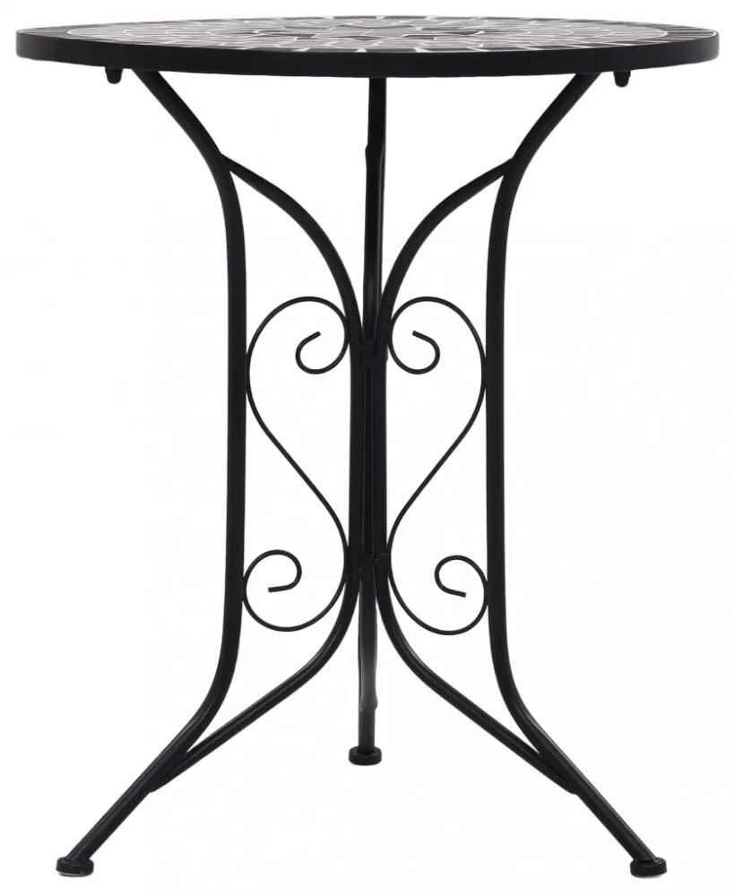 szürke kerámia mozaikos bisztróasztal 60 cm