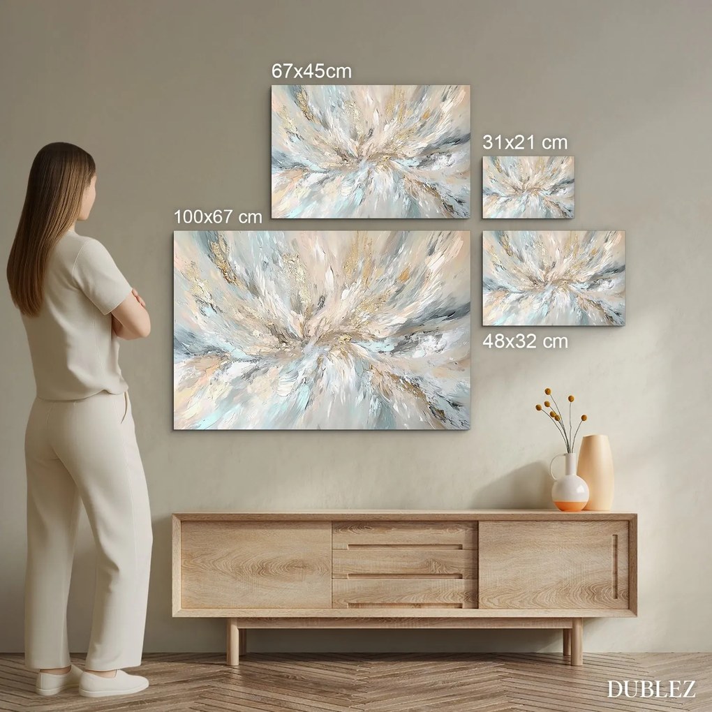 DUBLEZ | Absztrakt fakép - Arany örvény