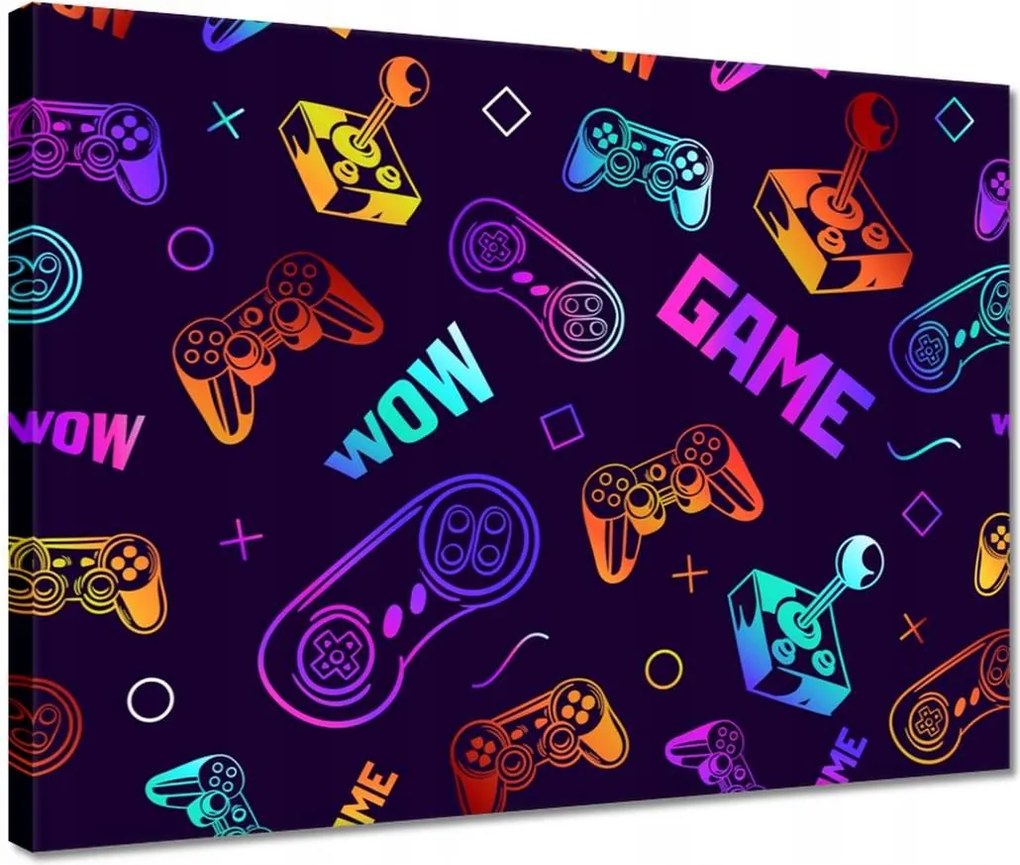 Vászonkép 40x30 Game Wow Játékok Padok Joystick