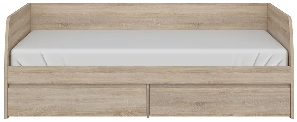 Egyszemélyes ágy 90 cm Noella (szonoma tölgy) (ágyráccsal). Akció -18%. 1053146