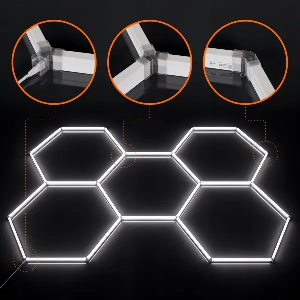 LED mennyezeti lámpa LED/240W/85-265V 6500K 298x209 cm CRI 90 IP44 fehér