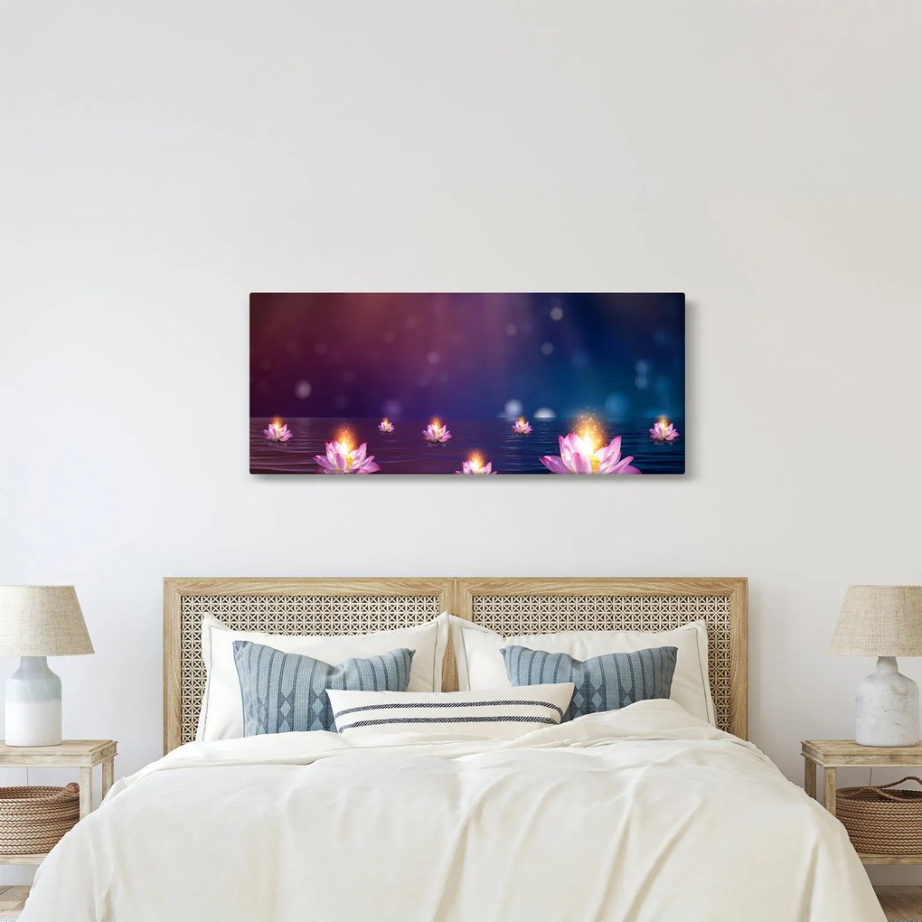 Kép - varázslatos vízililiom (120x50 cm)